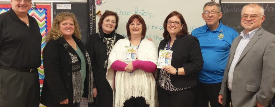 Medina Rotary Club Gives Third Graders Their Own Books.