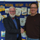 The Rotary Club of Medina welcomes Michael Pratt and Ray Chaya.
