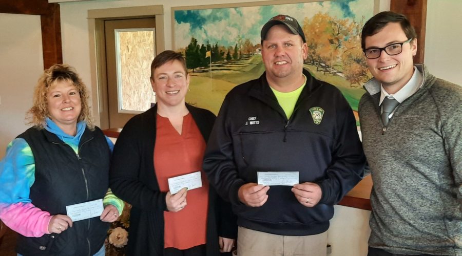 Local Volunteer Fire Departments Receive Donations From the Medina Rotary Club
