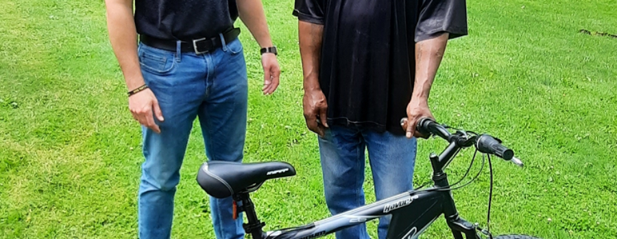 Rotary Club of Medina Purchases Bicycle for Local Man